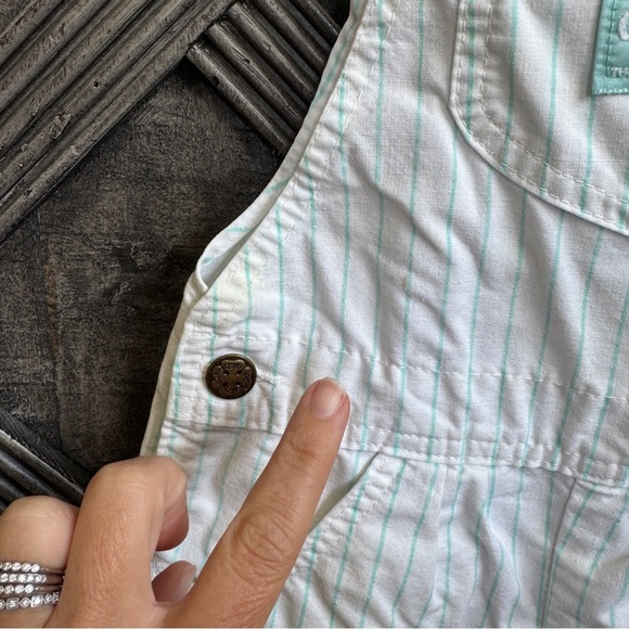 Vintage OshKosh B’Gosh Size 5 Striped Shortalls Kids 80s/90s Nostalgia - Picture 8 of 8